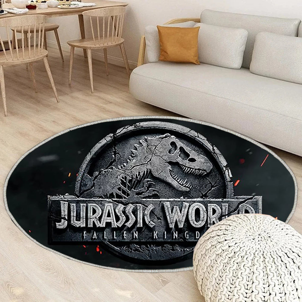 Teaser zu Jurassic World: Das gefallene Königreich Teppich Rund, Teppiche - Outdoor Teppich Rund, Teppich Wohnzimmer, Carpet, Rug