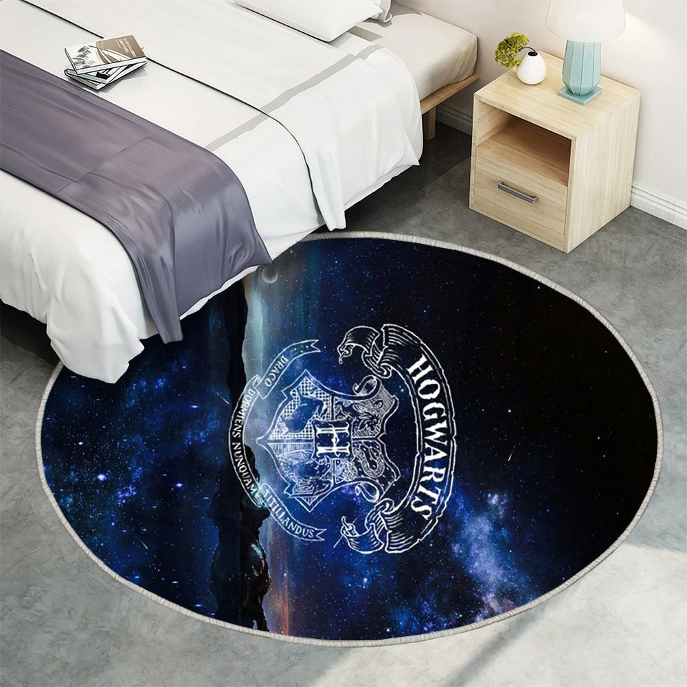 Hogwarts Teppich Rund, Teppiche - Harry Potter Outdoor Teppich Rund, Hogwarts Logo Teppich Wohnzimmer, Carpet, Rug