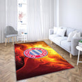 Feuerrot Bayer München Teppich, Teppiche - Outdoor Teppich, Teppich Wohnzimmer, Küchenteppich, Kinderzimmer, Modern