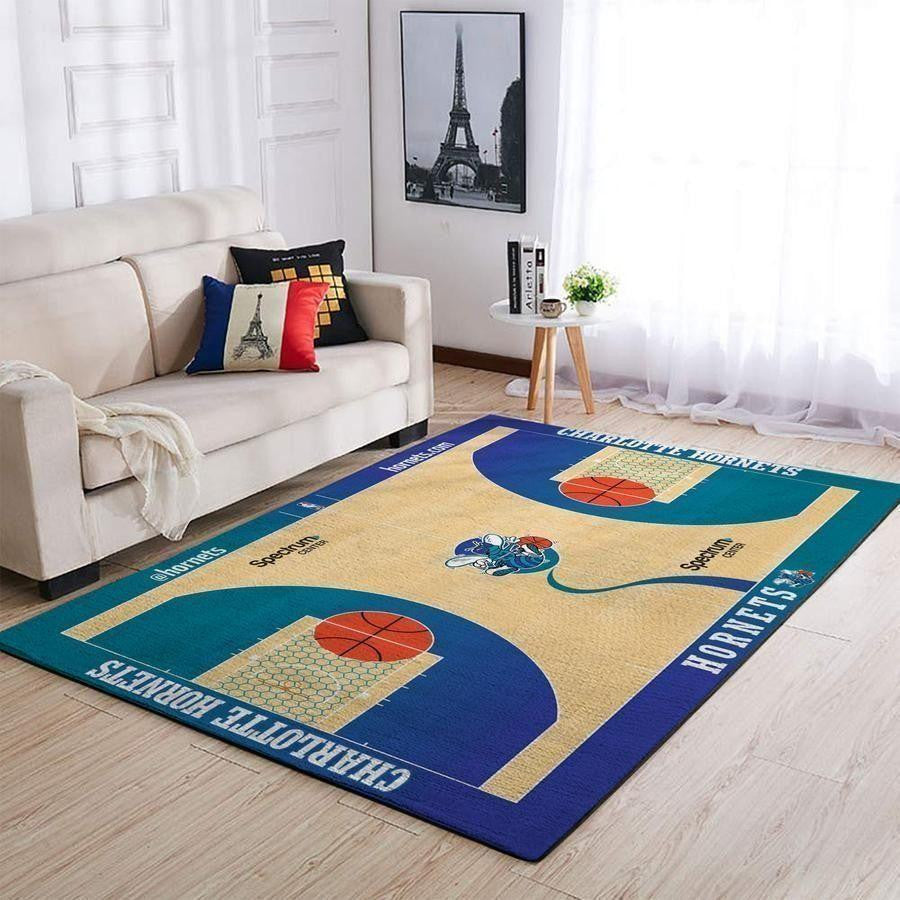 Charlotte Hornets Area NBA-Basketballteam Logo004 Teppich, Teppiche - Outdoor Teppich, Teppich Wohnzimmer, Küchenteppich, Kinderzimmer, Modern