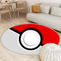 Pokémon Teppich Rund, Teppiche - Pokeball Pokémon Outdoor Teppich Rund, Teppich Wohnzimmer, Carpet, Rug