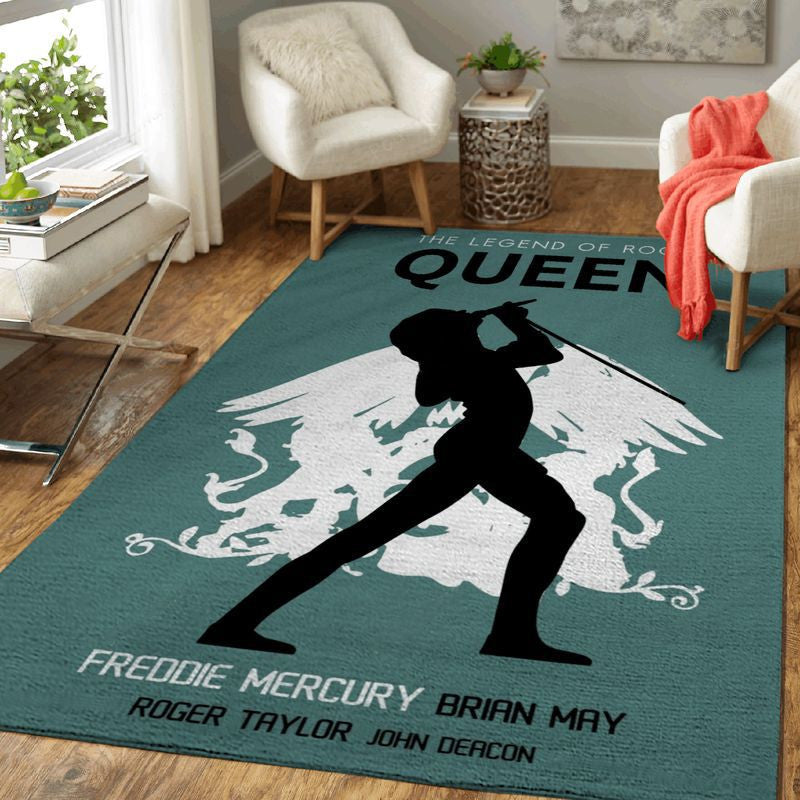 Freddie Mercury Sänger 16 Teppich, Teppiche - Outdoor Teppich, Teppich Wohnzimmer, Küchenteppich, Kinderzimmer, Modern