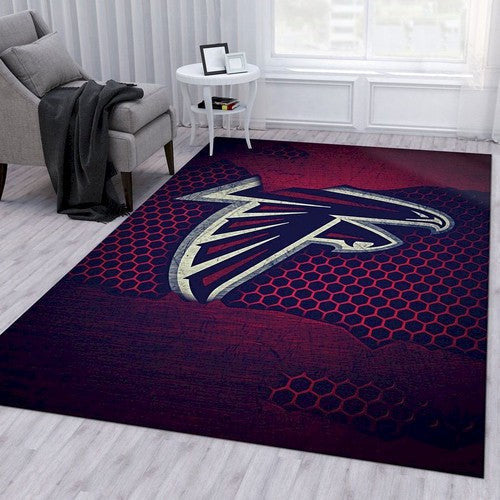 Atlanta Falcons Logo Nfl Ein NFL-Bereich für Geschenk Schlafzimmer Teppich, Teppiche - Outdoor Teppich, Teppich Wohnzimmer, Küchenteppich, Kinderzimmer, Modern