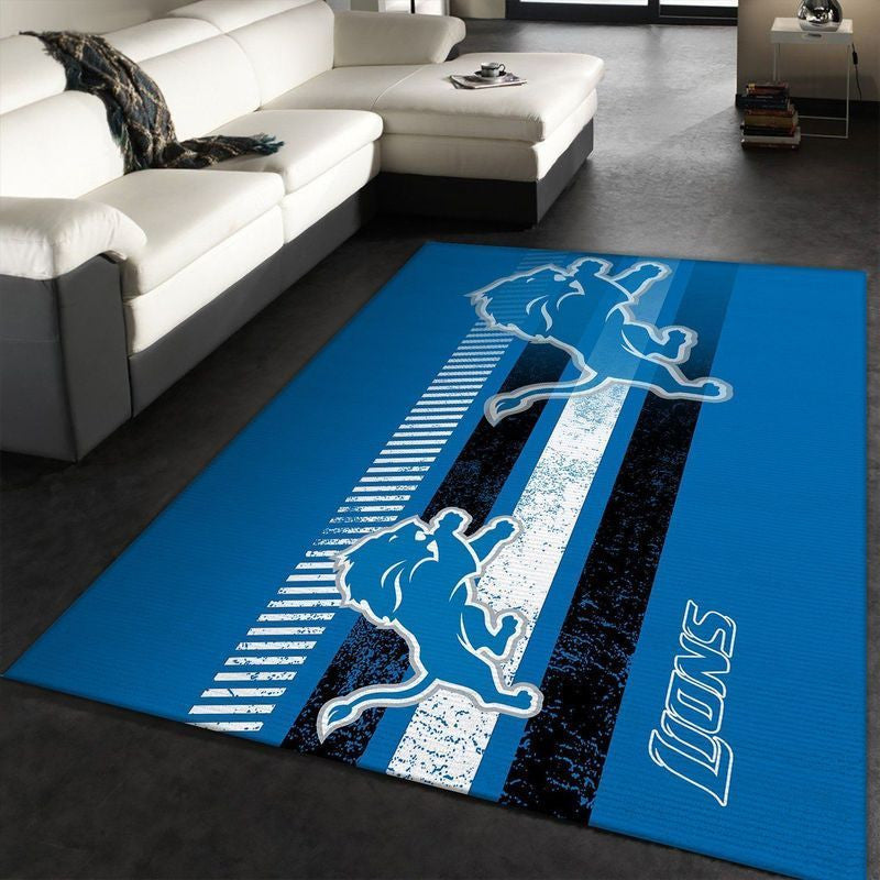 Detroit Lions Football Nfl 15 Teppich, Teppiche - Outdoor Teppich, Teppich Wohnzimmer, Küchenteppich, Kinderzimmer, Modern