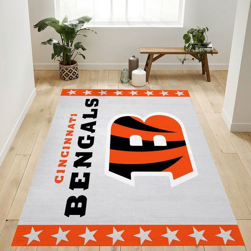Cincinnati Bengals Banner NFL 1 Teppich, Teppiche - Outdoor Teppich, Teppich Wohnzimmer, Küchenteppich, Kinderzimmer, Modern