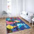Disney Prinzessinnen Teppich, Teppiche - Rapunzel Outdoor Teppich, Teppich Wohnzimmer, Küchenteppich, Kinderzimmer, Modern