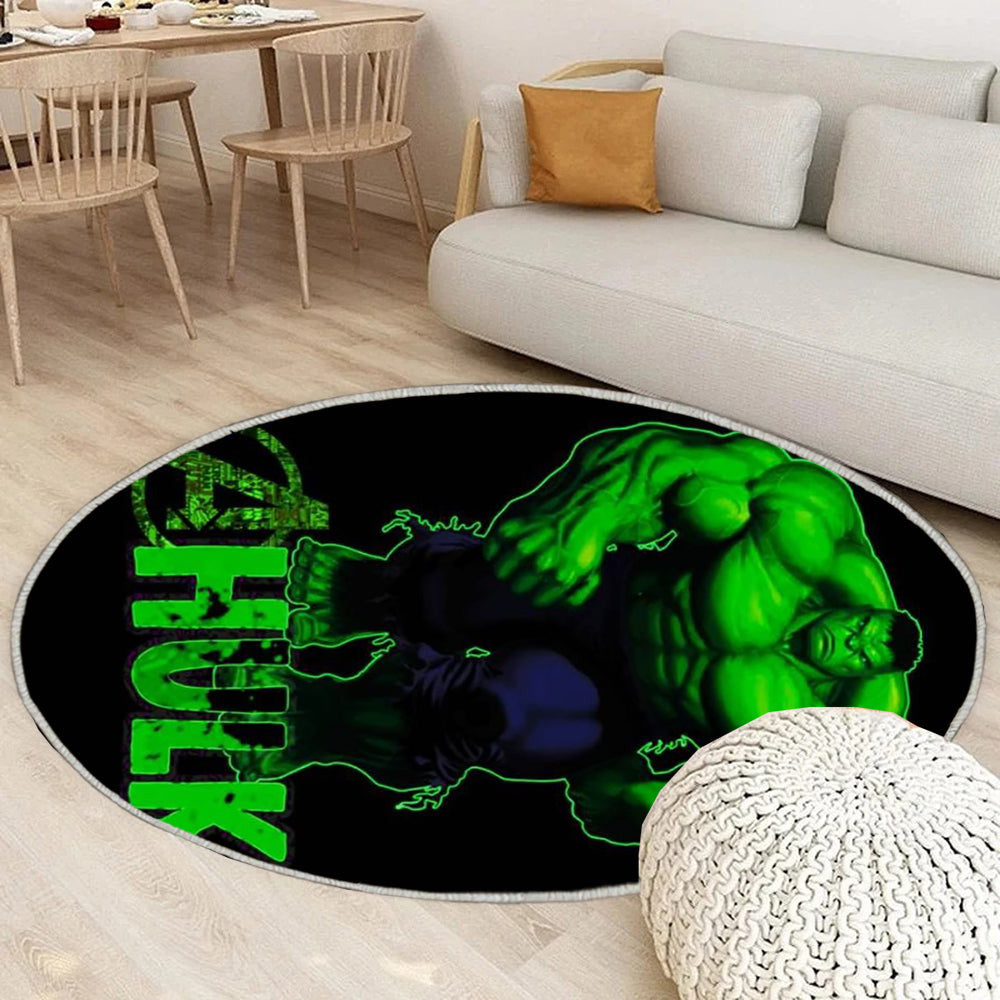 Bruce Banner Teppich Rund, Teppiche - Outdoor Teppich Rund, Teppich Wohnzimmer, Carpet, Rug