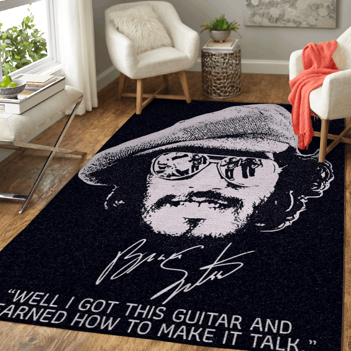 Bruce Springsteen zitiert „Nun, ich habe diesen Gitarren-Pop“. Teppich, Teppiche - Outdoor Teppich, Teppich Wohnzimmer, Küchenteppich, Kinderzimmer, Modern