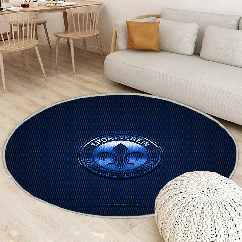 Sv Darmstädter 98 Teppich Rund, Teppiche - Deutscher Fußballverein Outdoor Teppich Rund, Bundesliga 2 Teppich Wohnzimmer, Carpet, Rug