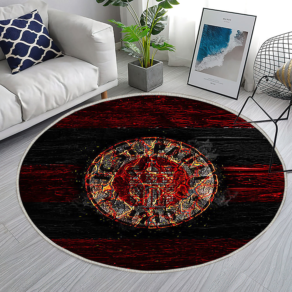 Pauli Fc Teppich Rund, Teppiche - Feuer Outdoor Teppich Rund, Bundesliga 2 Teppich Wohnzimmer, Carpet, Rug