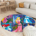 Disney Prinzessinnen Teppich Rund, Teppiche - Rapunzel Outdoor Teppich Rund, Teppich Wohnzimmer, Carpet, Rug
