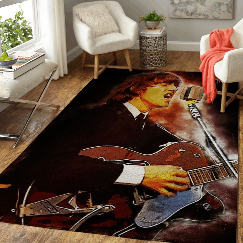 George Harrison Musiker 2 Teppich, Teppiche - Outdoor Teppich, Teppich Wohnzimmer, Küchenteppich, Kinderzimmer, Modern