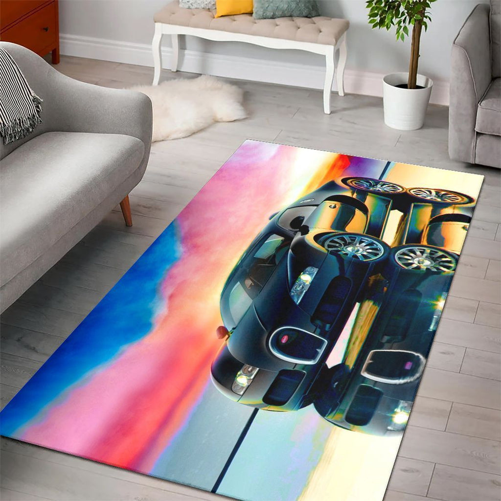 Bugatti Super Cars Fn210216 Bereich Teppich, Teppiche - Outdoor Teppich, Teppich Wohnzimmer, Küchenteppich, Kinderzimmer, Modern
