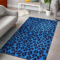 Blauer Gepard-Leopard-Muster-Druck Teppich, Teppiche - Outdoor Teppich, Teppich Wohnzimmer, Küchenteppich, Kinderzimmer, Modern