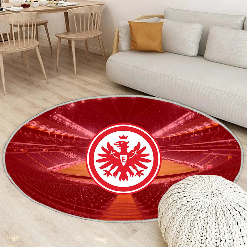 Sport Eintracht Frankfurt Teppich Rund, Teppiche - Outdoor Teppich Rund, Teppich Wohnzimmer, Carpet, Rug