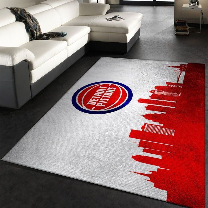 Detroit Pistons NBA5 Teppich, Teppiche - Outdoor Teppich, Teppich Wohnzimmer, Küchenteppich, Kinderzimmer, Modern