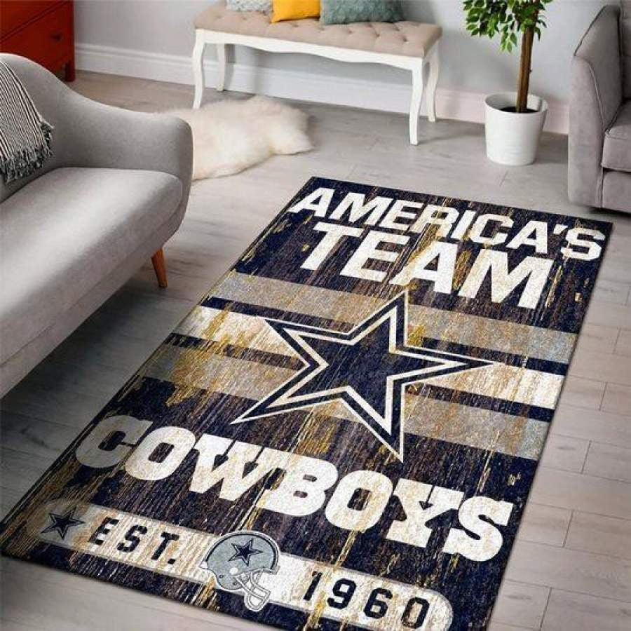 Dallas Cowboys NFL Football Floor Decor Rb7A8E7E8231 Teppich, Teppiche - Outdoor Teppich, Teppich Wohnzimmer, Küchenteppich, Kinderzimmer, Modern