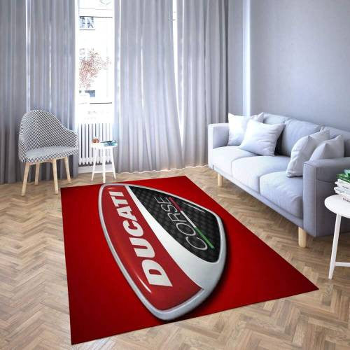 Ducati Bereich Logo-Design Teppich, Teppiche - Outdoor Teppich, Teppich Wohnzimmer, Küchenteppich, Kinderzimmer, Modern