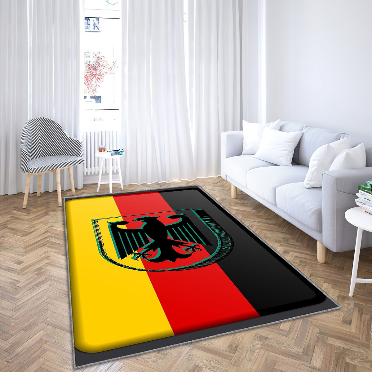Deutschland Flagge Teppich, Teppiche - Deutsche Flagge Outdoor Teppich, Teppich Wohnzimmer, Küchenteppich, Kinderzimmer, Modern