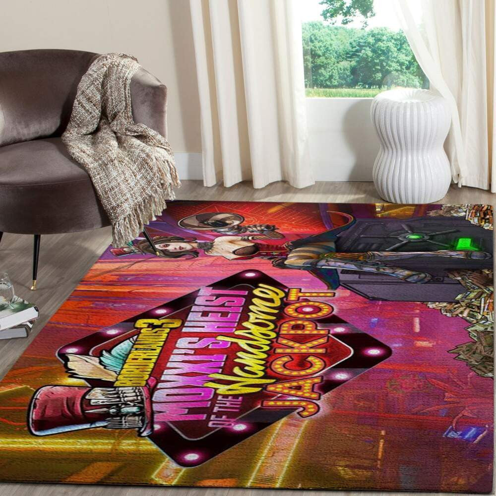 Borderlands Moxxi-Überfall auf den hübschen Jackpot-Spielbereich Fn140124 Teppich, Teppiche - Outdoor Teppich, Teppich Wohnzimmer, Küchenteppich, Kinderzimmer, Modern