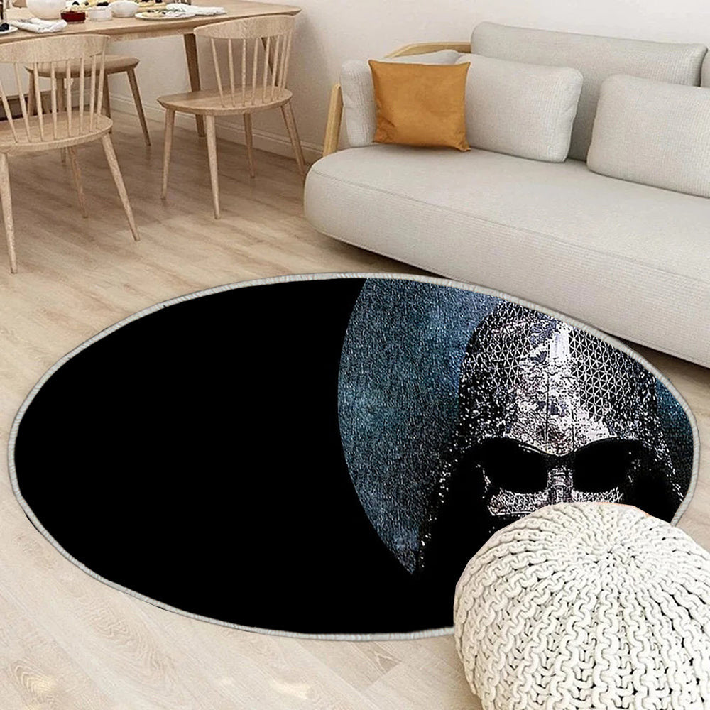 Darth Vader StarWars Teppich Rund, Teppiche - Outdoor Teppich Rund, Teppich Wohnzimmer, Carpet, Rug