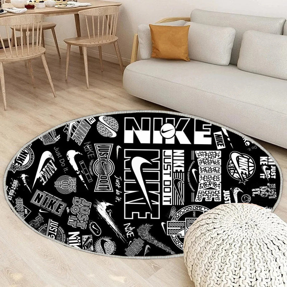Sneaker Teppich Rund, Teppiche - Box Hintergrund Outdoor Teppich Rund, Teppich Wohnzimmer, Carpet, Rug