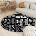 Sneaker Teppich Rund, Teppiche - Box Hintergrund Outdoor Teppich Rund, Teppich Wohnzimmer, Carpet, Rug