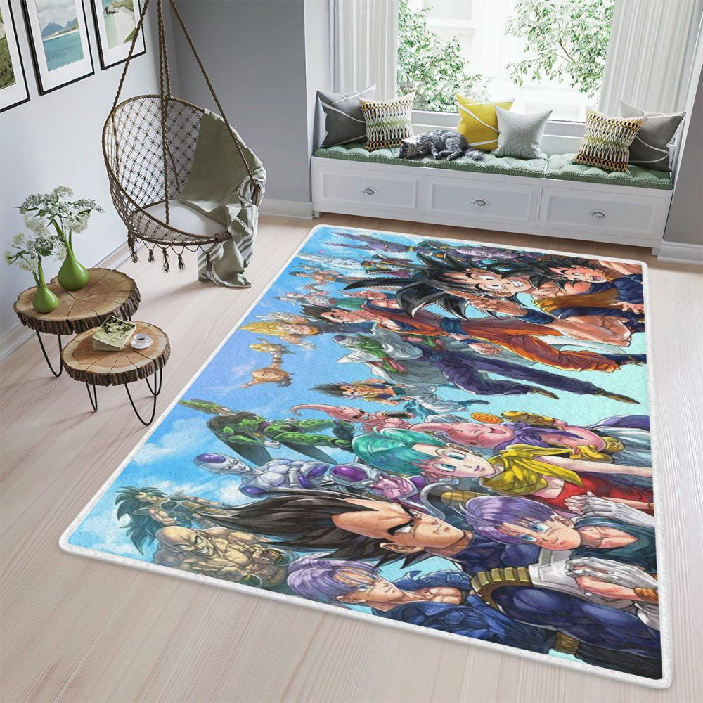 Dragon Ball Son Goku Vegeta Son Gohan und alle Charaktere Teppich, Teppiche - Outdoor Teppich, Teppich Wohnzimmer, Küchenteppich, Kinderzimmer, Modern