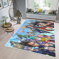 Dragon Ball Son Goku Vegeta Son Gohan und alle Charaktere Teppich, Teppiche - Outdoor Teppich, Teppich Wohnzimmer, Küchenteppich, Kinderzimmer, Modern