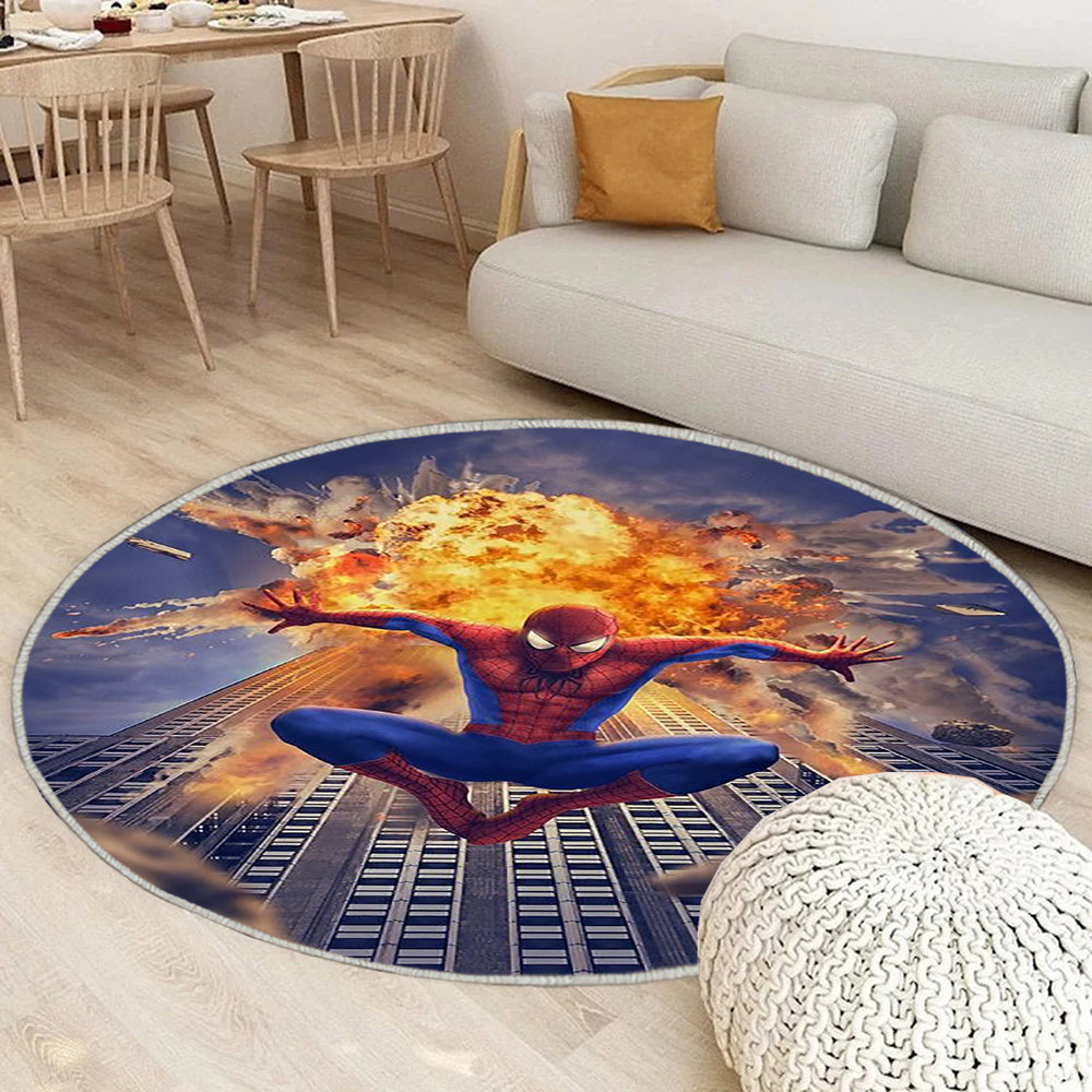 Spider Man Teppich Rund, Teppiche - Gary Inthasan Outdoor Teppich Rund, Teppich Wohnzimmer, Carpet, Rug