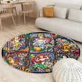 Disney Prinzessinnen Teppich Rund, Teppiche - Aurora schneeweiß Outdoor Teppich Rund, Schneewittchen Teppich Wohnzimmer, Carpet, Rug