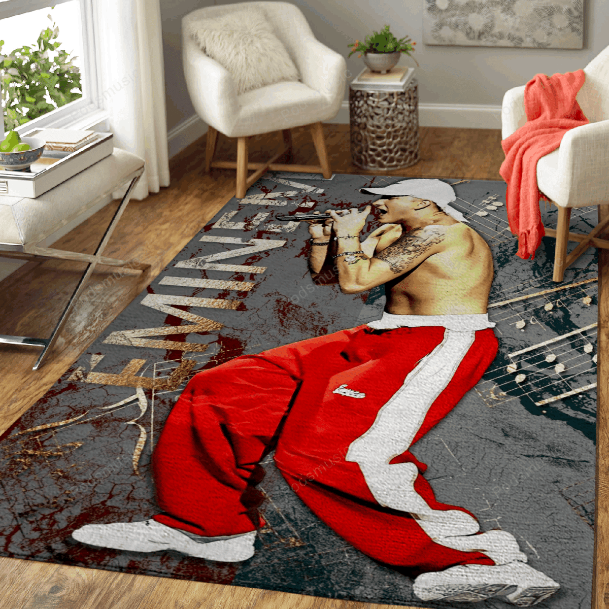 Eminem Musicwork 1 Eminem für Fans Teppich, Teppiche - Outdoor Teppich, Teppich Wohnzimmer, Küchenteppich, Kinderzimmer, Modern