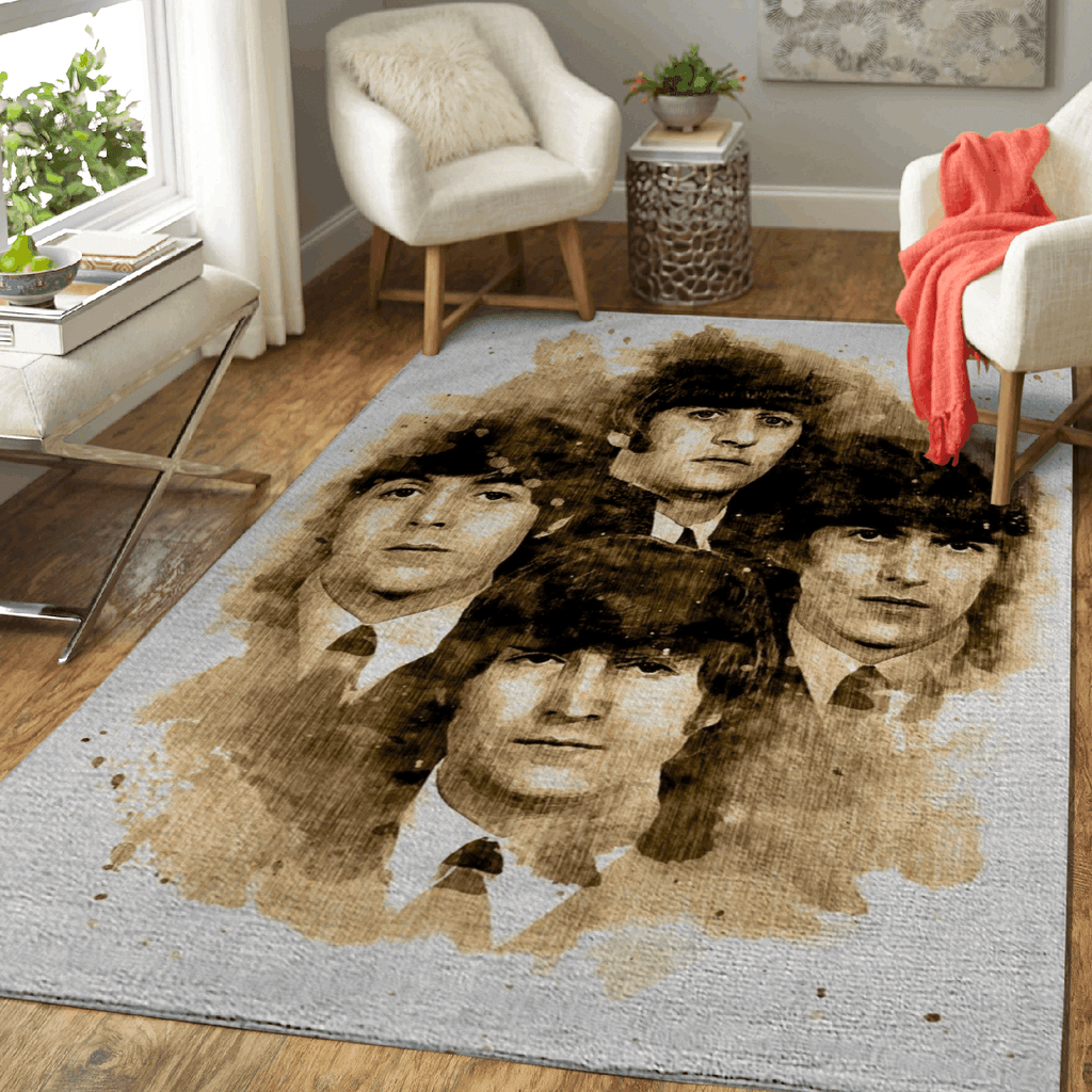 Beatles Band Englische Rockband für Sie Liebhaber der Beatles-Region Teppich, Teppiche - Outdoor Teppich, Teppich Wohnzimmer, Küchenteppich, Kinderzimmer, Modern