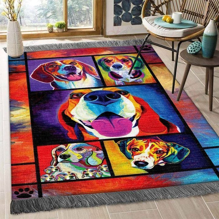 Beagles-Bodenauflage Teppich, Teppiche - Outdoor Teppich, Teppich Wohnzimmer, Küchenteppich, Kinderzimmer, Modern