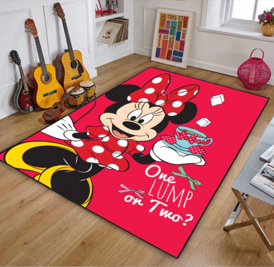 Disney Micky Minnie Maus 11 Teppich, Teppiche - Outdoor Teppich, Teppich Wohnzimmer, Küchenteppich, Kinderzimmer, Modern