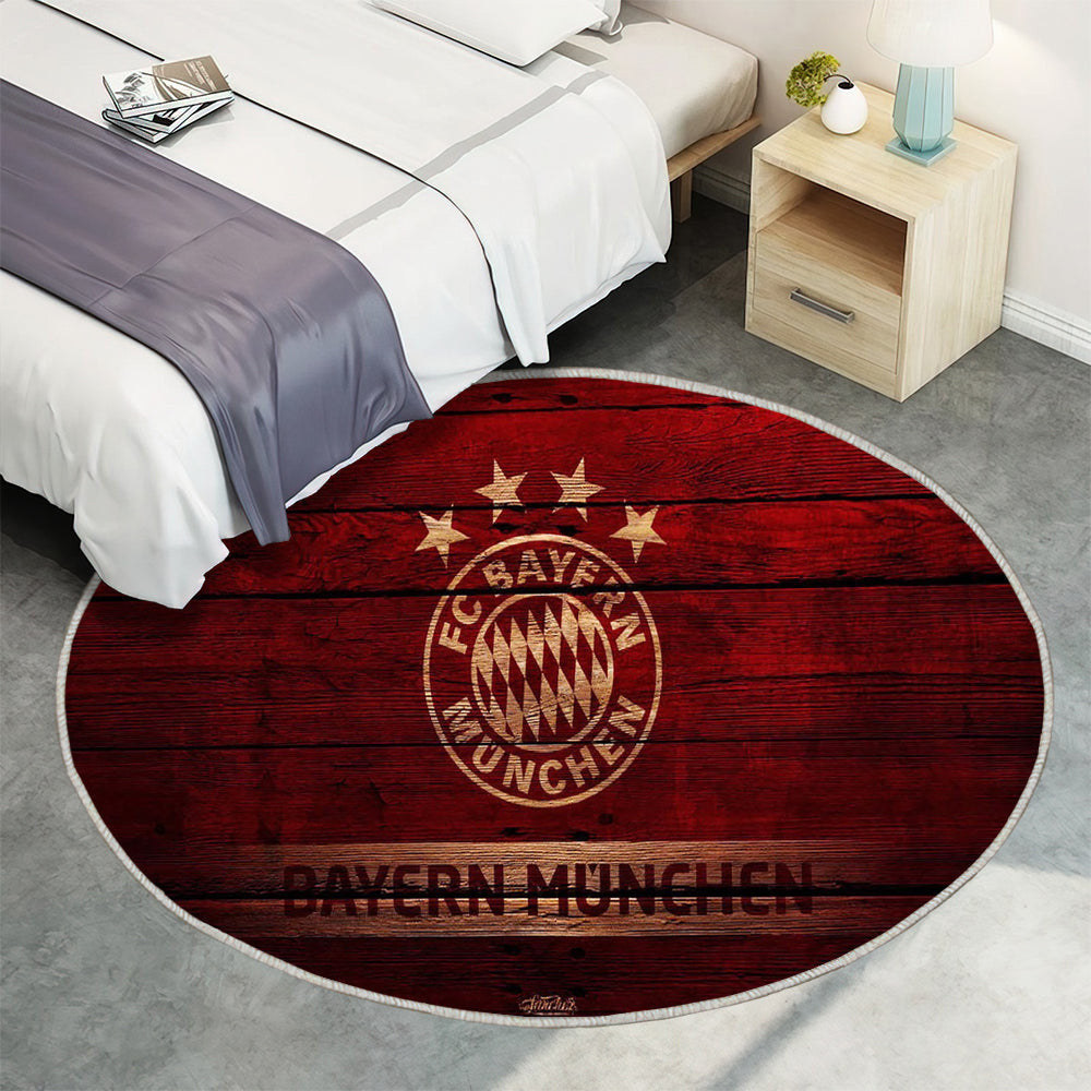 Bayer München Fußball Teppich Rund, Teppiche - Outdoor Teppich Rund, Teppich Wohnzimmer, Carpet, Rug