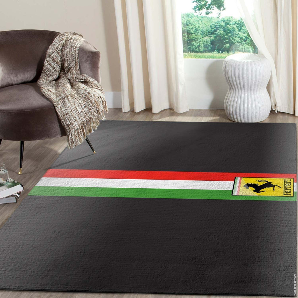 Bereich Ferrari Logo Supercars Fn121226 Teppich, Teppiche - Outdoor Teppich, Teppich Wohnzimmer, Küchenteppich, Kinderzimmer, Modern