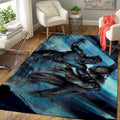 Black Panther Vs Erik Killmonger Area Marvel Superheldenfilm Li V5 Teppich, Teppiche - Outdoor Teppich, Teppich Wohnzimmer, Küchenteppich, Kinderzimmer, Modern