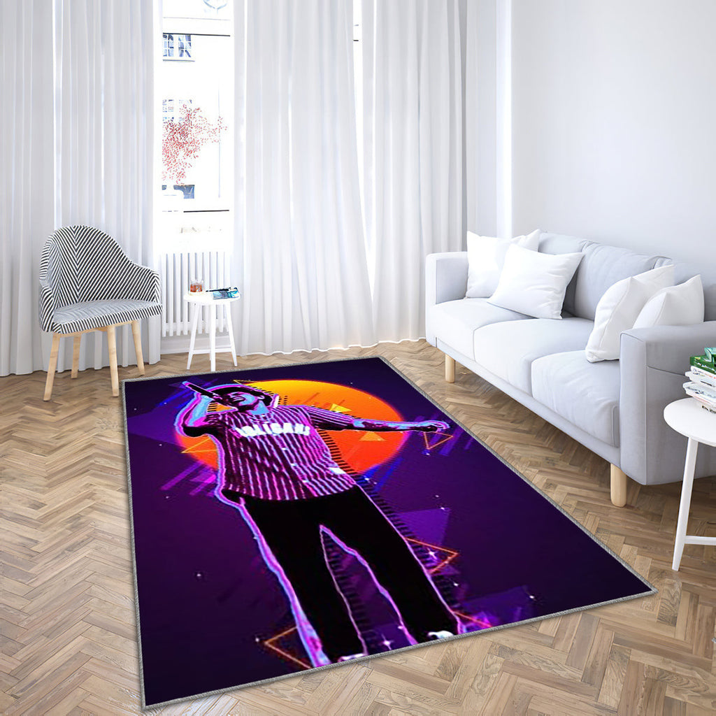 Bruno Mars' Poster von Meyers Oconnor Teppich, Teppiche - Outdoor Teppich, Teppich Wohnzimmer, Küchenteppich, Kinderzimmer, Modern