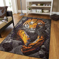 3D Tiger Wohnzimmer Boden Teppich, Teppiche - Outdoor Teppich, Teppich Wohnzimmer, Küchenteppich, Kinderzimmer, Modern