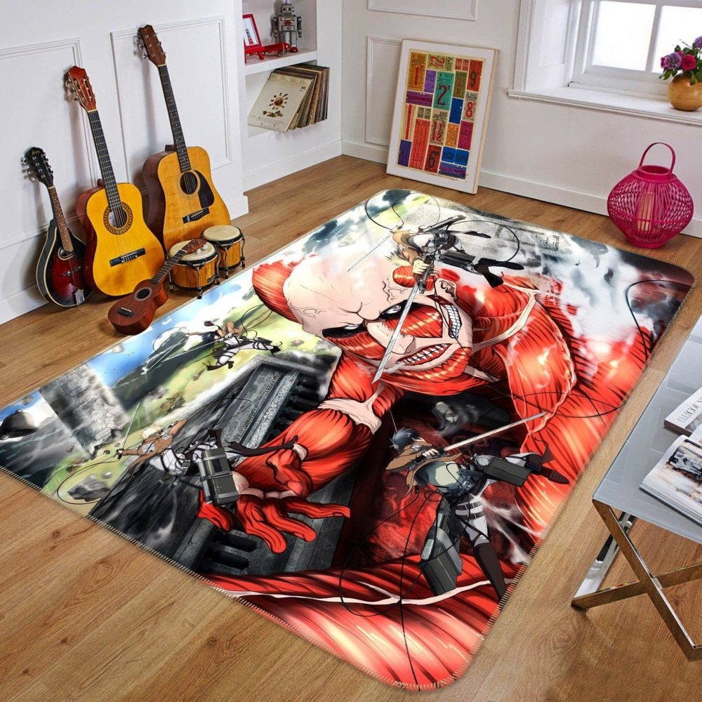 Angriff auf Titan Anime 1 Teppich, Teppiche - Outdoor Teppich, Teppich Wohnzimmer, Küchenteppich, Kinderzimmer, Modern