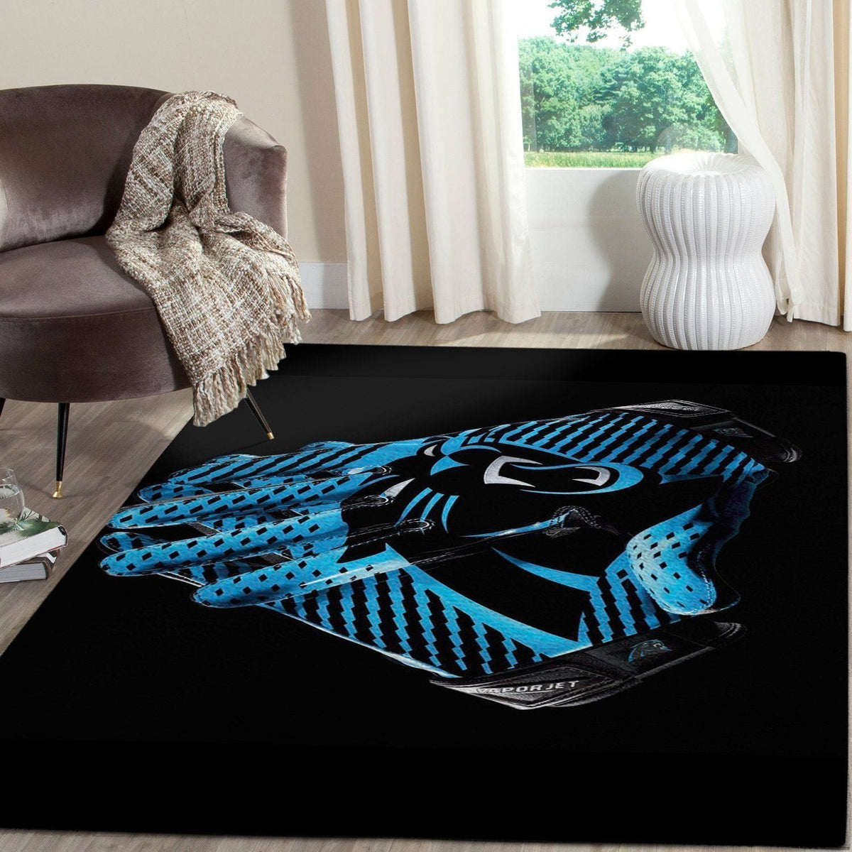 Carolina Panthers Area Nfl Football Team Logo004 Teppich, Teppiche - Outdoor Teppich, Teppich Wohnzimmer, Küchenteppich, Kinderzimmer, Modern