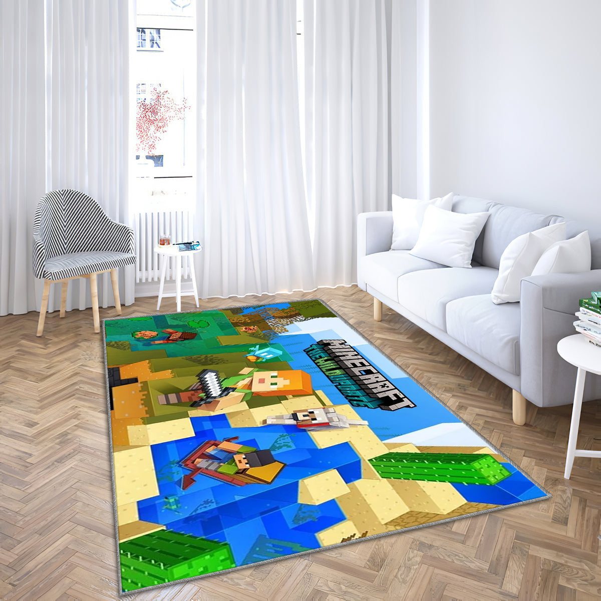 World Gamer rufen zur Rettung von Minecraft auf Teppich, Teppiche - Outdoor Teppich, Teppich Wohnzimmer, Küchenteppich, Kinderzimmer, Modern