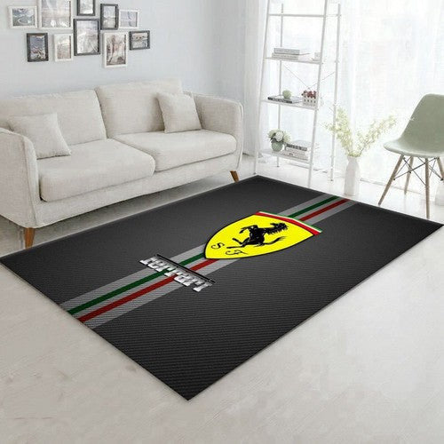 Ferrari Logo Bereich für Weihnachten Badezimmer Weihnachtsgeschenk Us Decor F Teppich, Teppiche - Outdoor Teppich, Teppich Wohnzimmer, Küchenteppich, Kinderzimmer, Modern