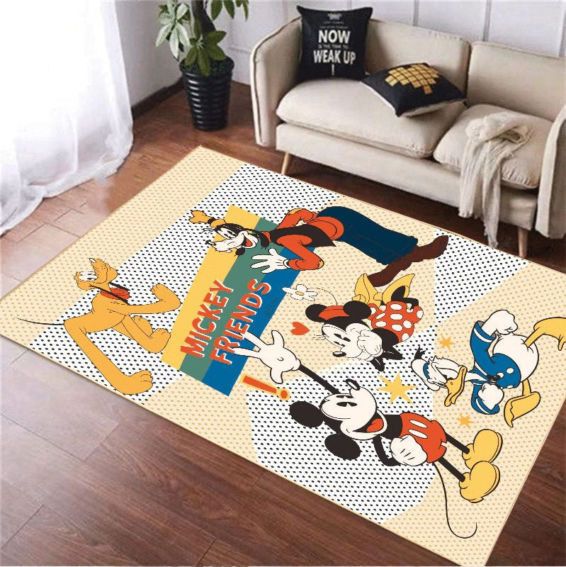 Disney Micky Minnie Maus 25 Teppich, Teppiche - Outdoor Teppich, Teppich Wohnzimmer, Küchenteppich, Kinderzimmer, Modern
