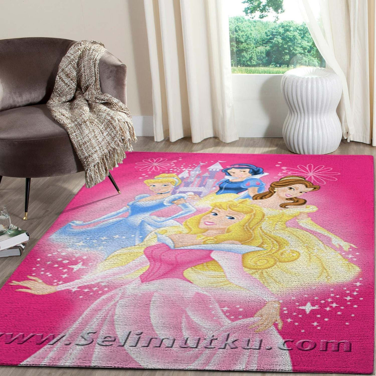 Disney Princess Familienbereich Lv071209 Teppich, Teppiche - Outdoor Teppich, Teppich Wohnzimmer, Küchenteppich, Kinderzimmer, Modern
