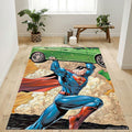 DC Comics Superman-Auto Teppich, Teppiche - Outdoor Teppich, Teppich Wohnzimmer, Küchenteppich, Kinderzimmer, Modern