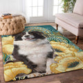 Border-Collie-Hund Teppich, Teppiche - Outdoor Teppich, Teppich Wohnzimmer, Küchenteppich, Kinderzimmer, Modern
