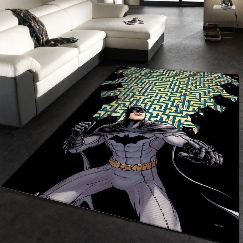 DC Batman Animation Owls von Greg Capullo Teppich, Teppiche - Outdoor Teppich, Teppich Wohnzimmer, Küchenteppich, Kinderzimmer, Modern