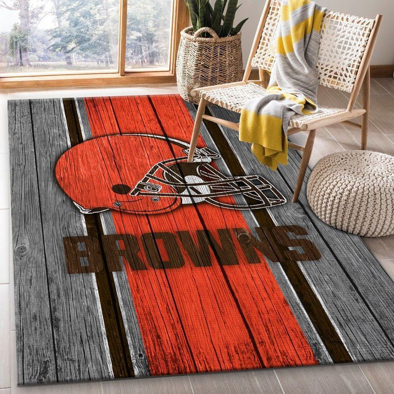 Cleveland Browns NFL 19 Teppich, Teppiche - Outdoor Teppich, Teppich Wohnzimmer, Küchenteppich, Kinderzimmer, Modern